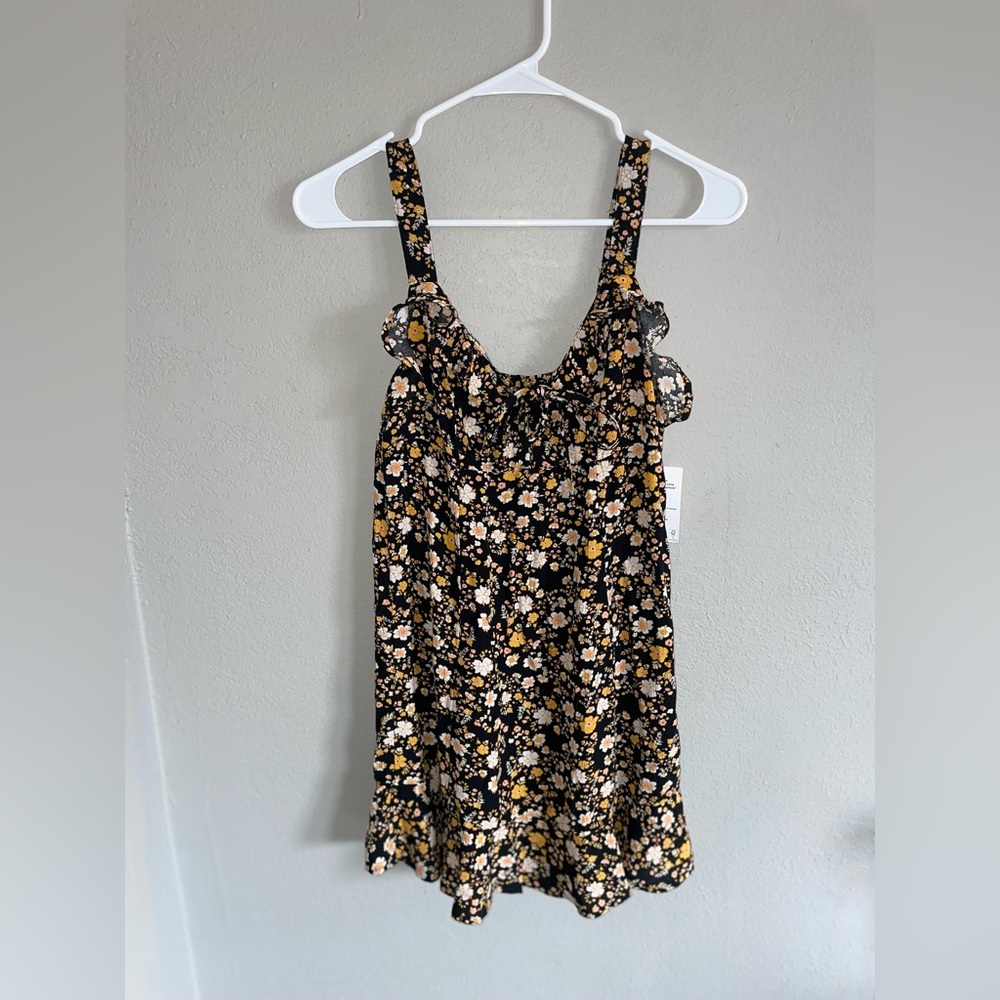 Floral Sleeveless Dress XS